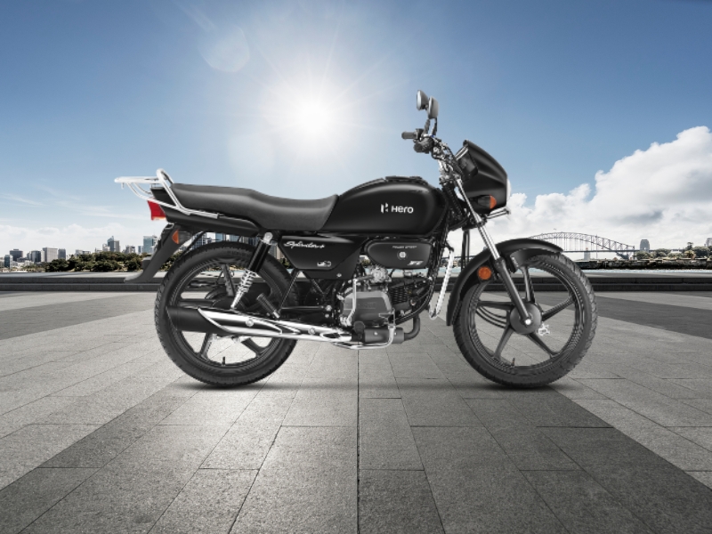 HERO Splendor Plus i3S Drum Brake Black & Accent